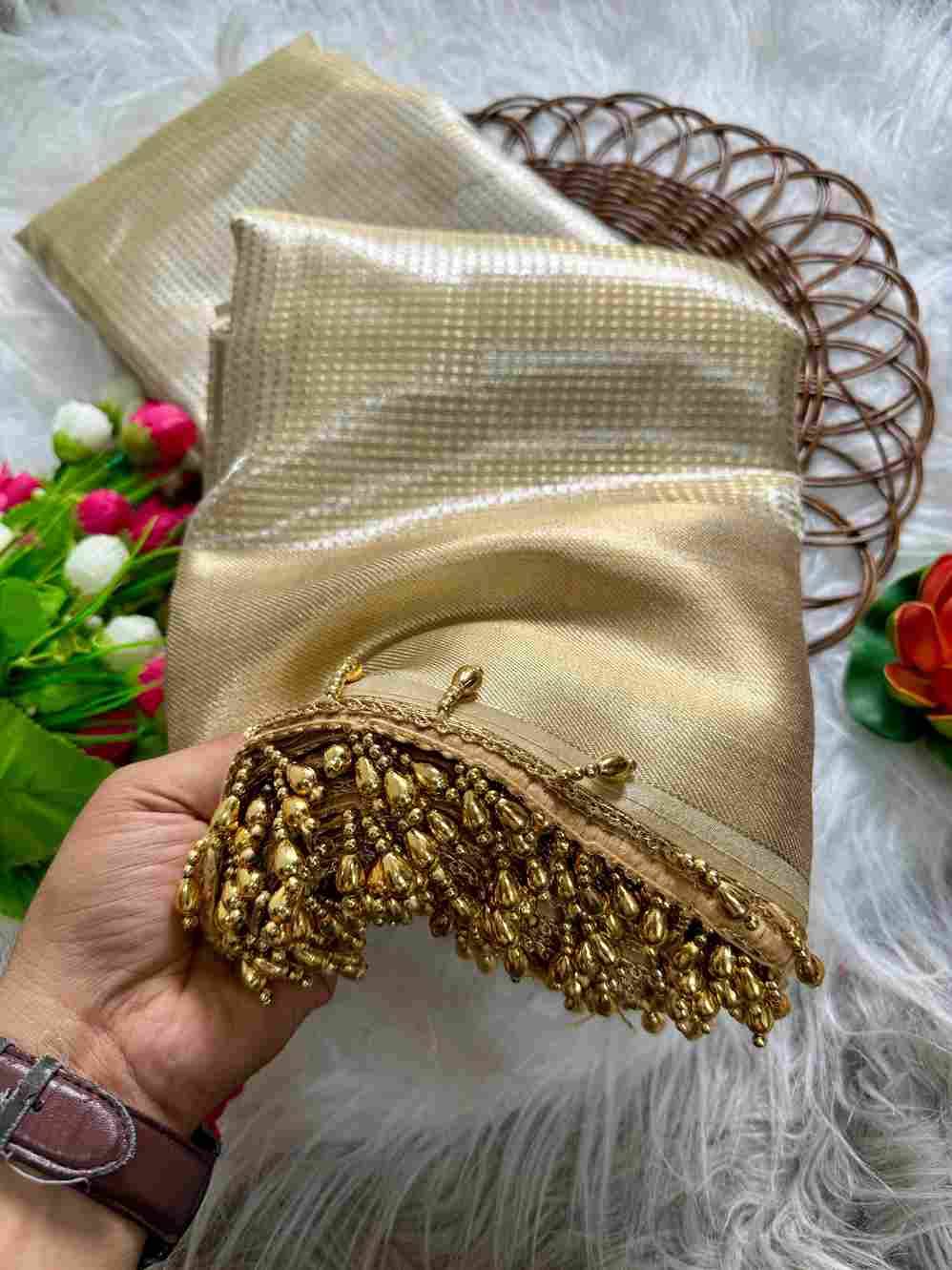 Sb-838 By Fashid Wholesale 01 To 02 Series Indian Traditional Wear Collection Beautiful Stylish Fancy Colorful Party Wear & Occasional Wear Tissue Silk Sarees At Wholesale Price